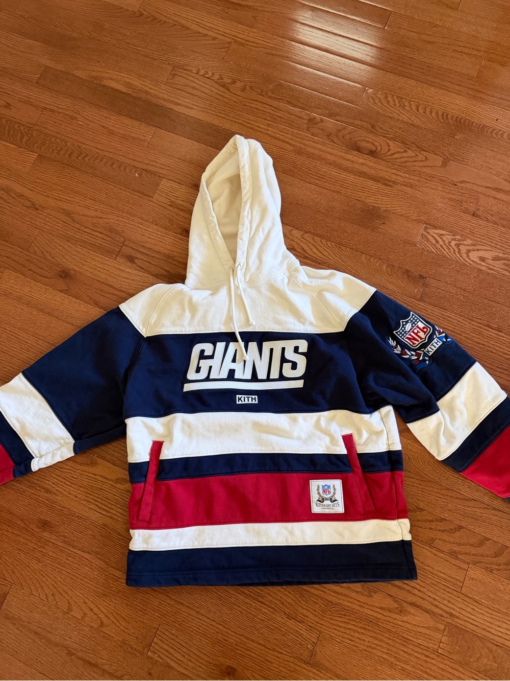 KITH x NFL New York Giants Hoodie - Navy, White & Red